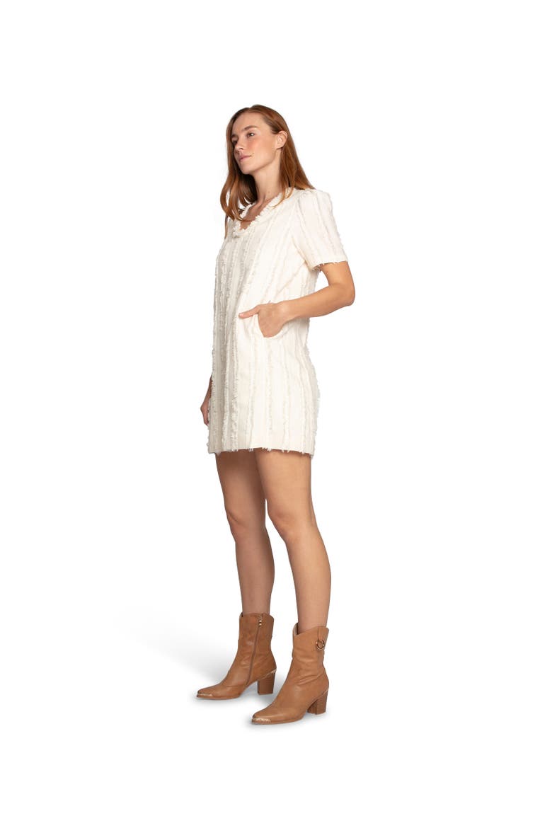 Solana Boho Fringe Shift Mini Dress