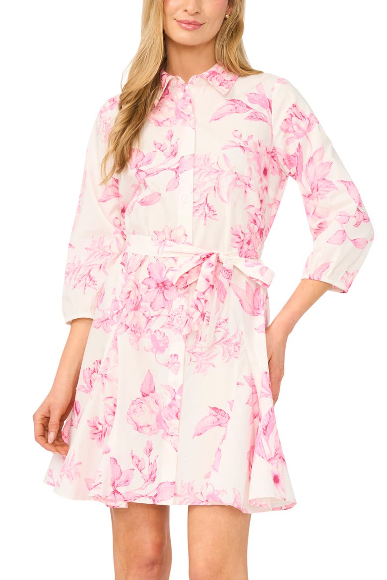 Floral Button-Up Shirtdress