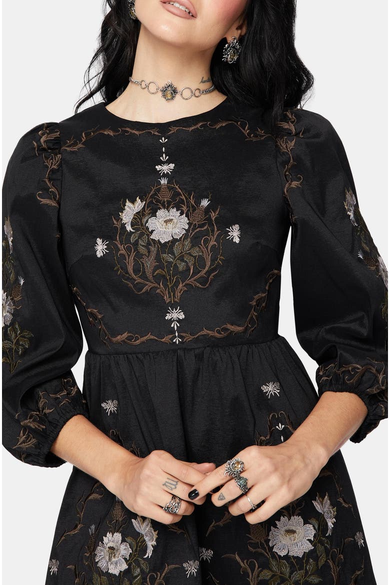 Puff Sleeve Mini Dress