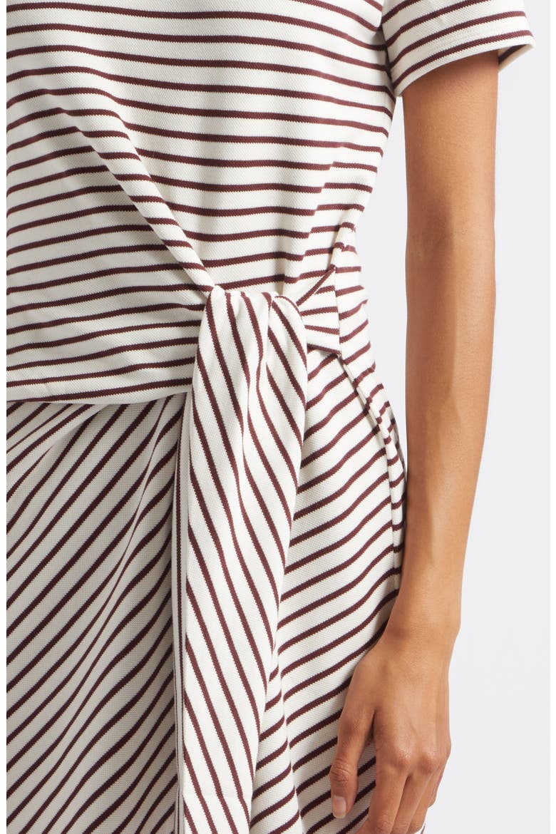 Elvaris Stripe Short Sleeve Minidress