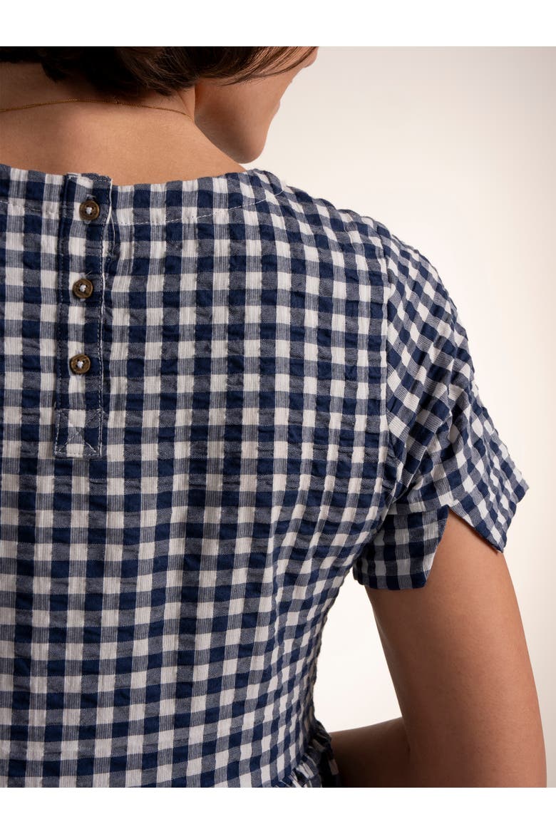 Perla Gingham Midi Dress