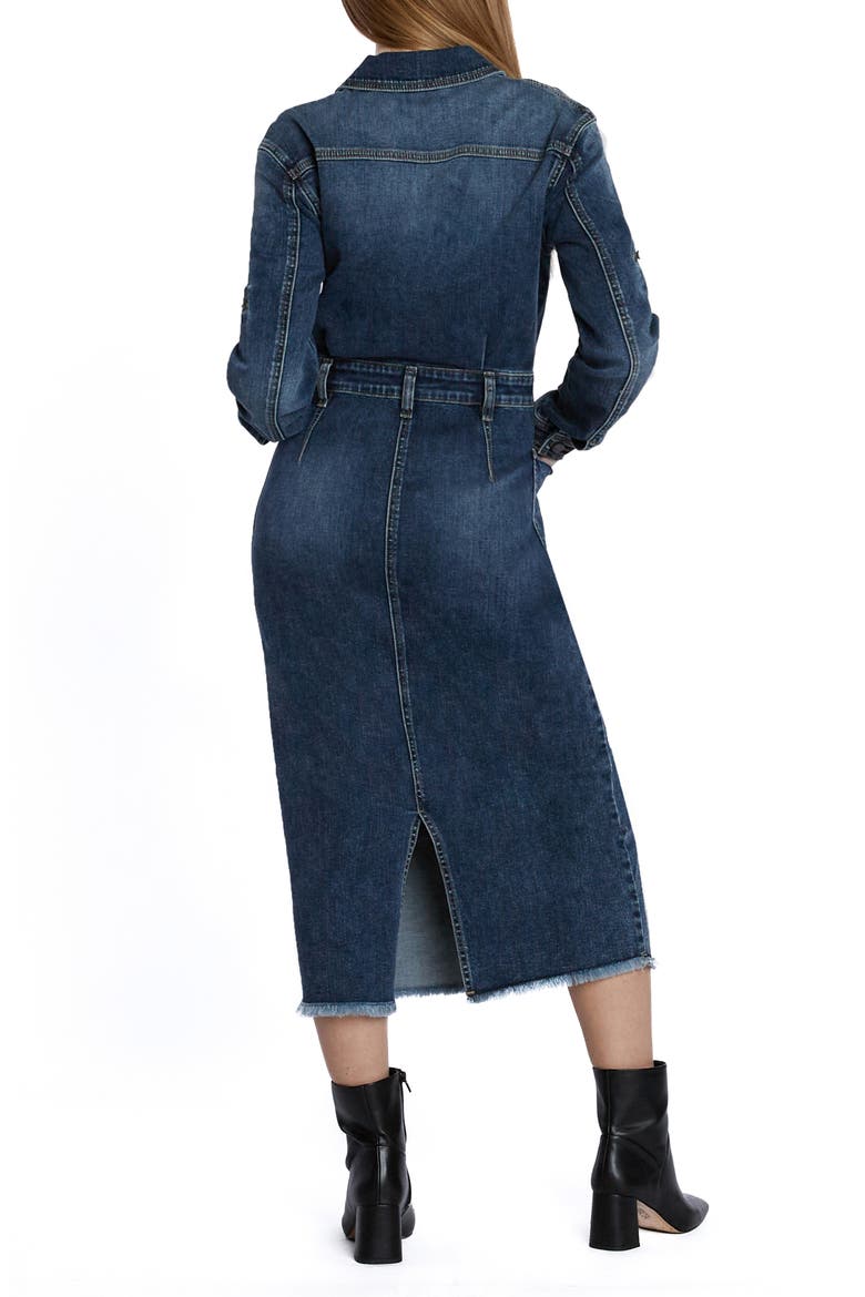 Nora Long Sleeve Denim Maxi Shirtdress