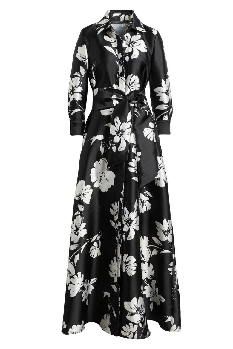 Floral Shirtdress Gown