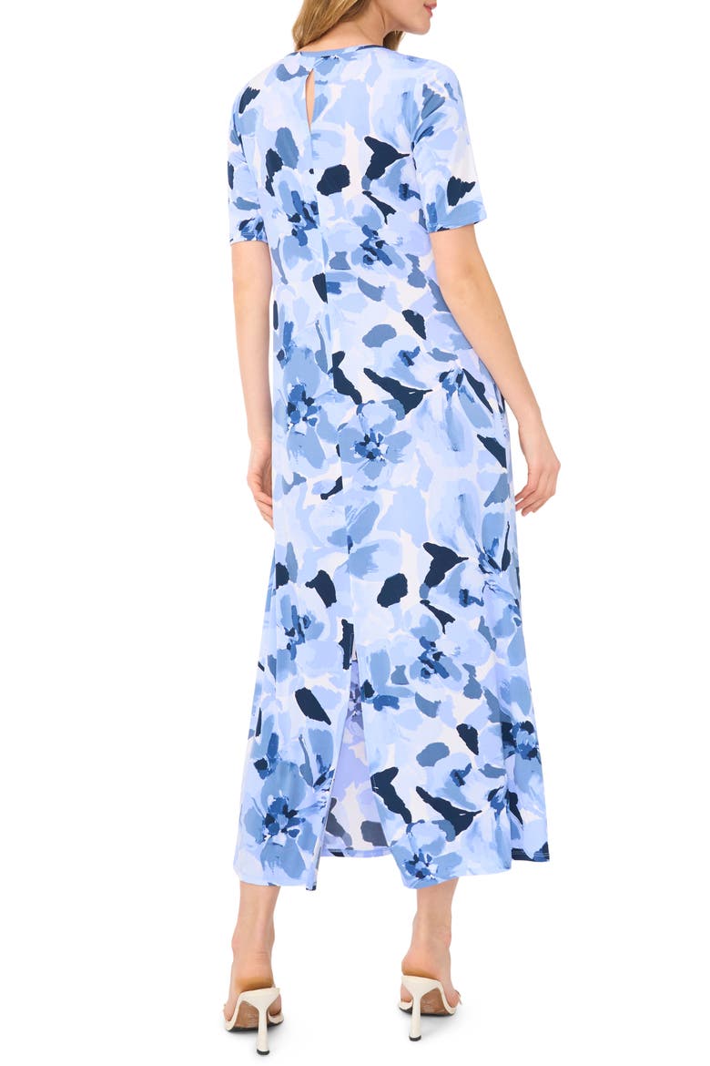 Floral Crewneck Maxi Dress