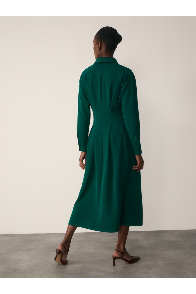 Amara Long Sleeve Collared Shirt Dress