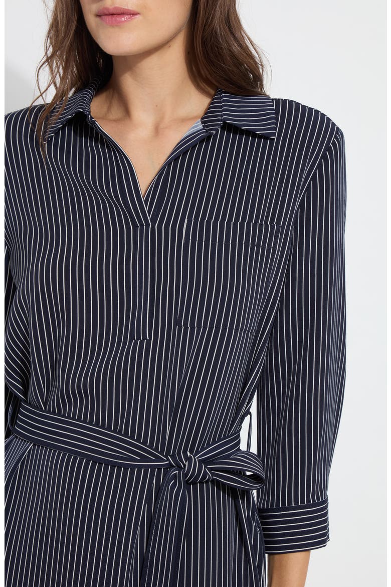 Stripe Popover Shirtdress