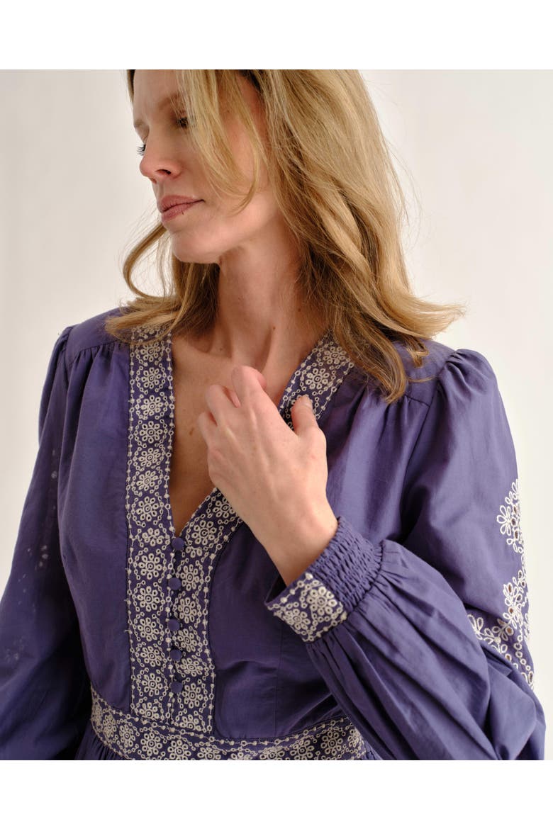 Blake Embroidered Mini Dress
