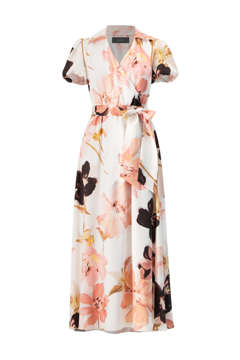 Short Sleeve V-Neck Collared Maxi Dress