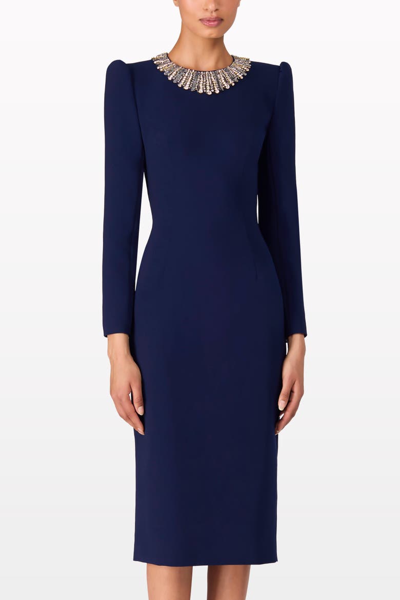 Cora Long-Sleeve Midi Dress