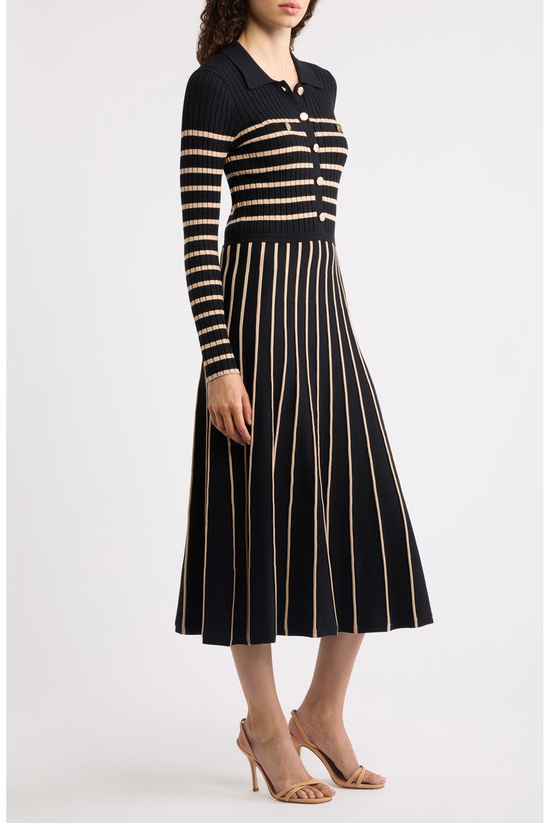 The Elodie Long Sleeve Rib Maxi Dress