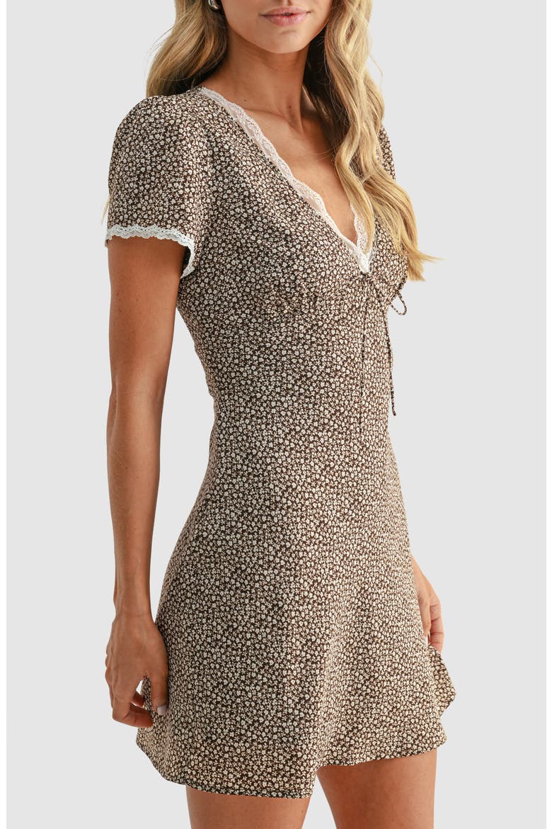 Lace Trim Minidress