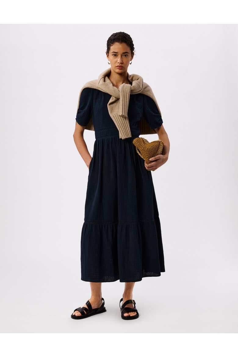 V-Neck Midi Dress