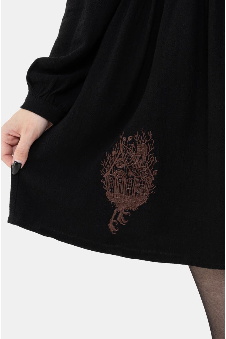 Hexborn Linen-blend Baba Yaga Mini Dress