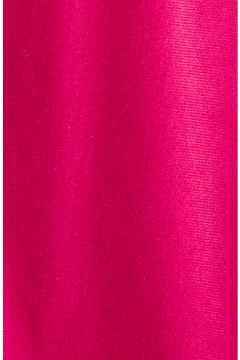 Glow Bow Velvet Long Sleeve Dress