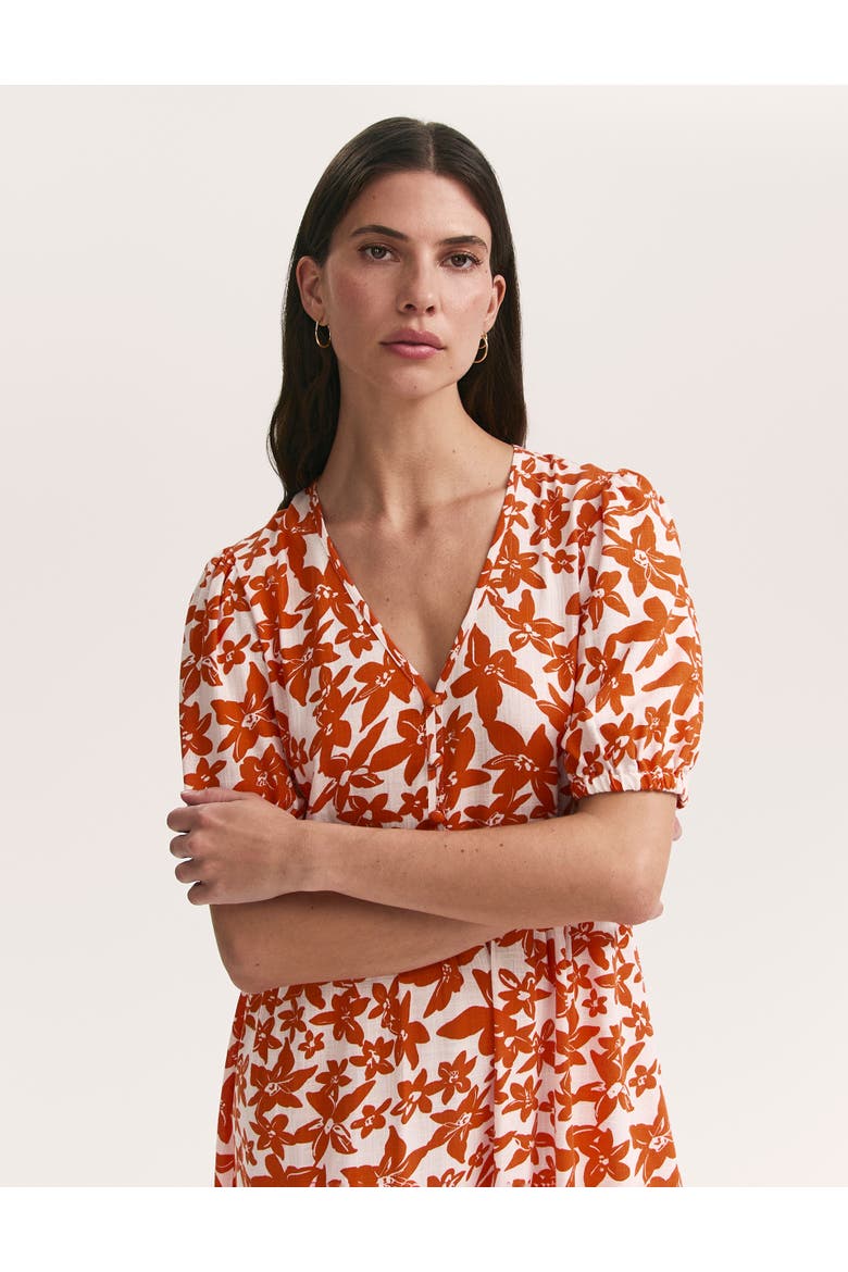 Sabine Floral Tiered Midi Dress
