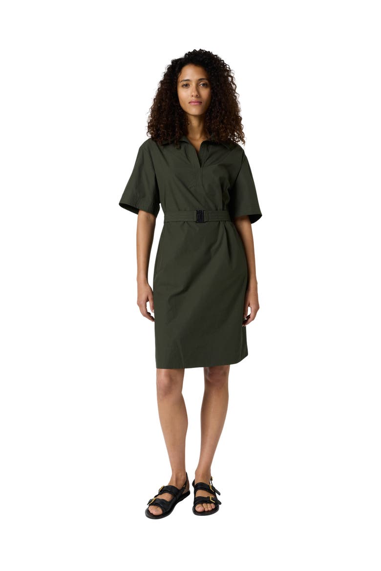 Rizlene Short Sleeve Belted Waist Dress