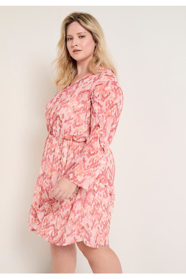 Ruffle Detail Mini Dress