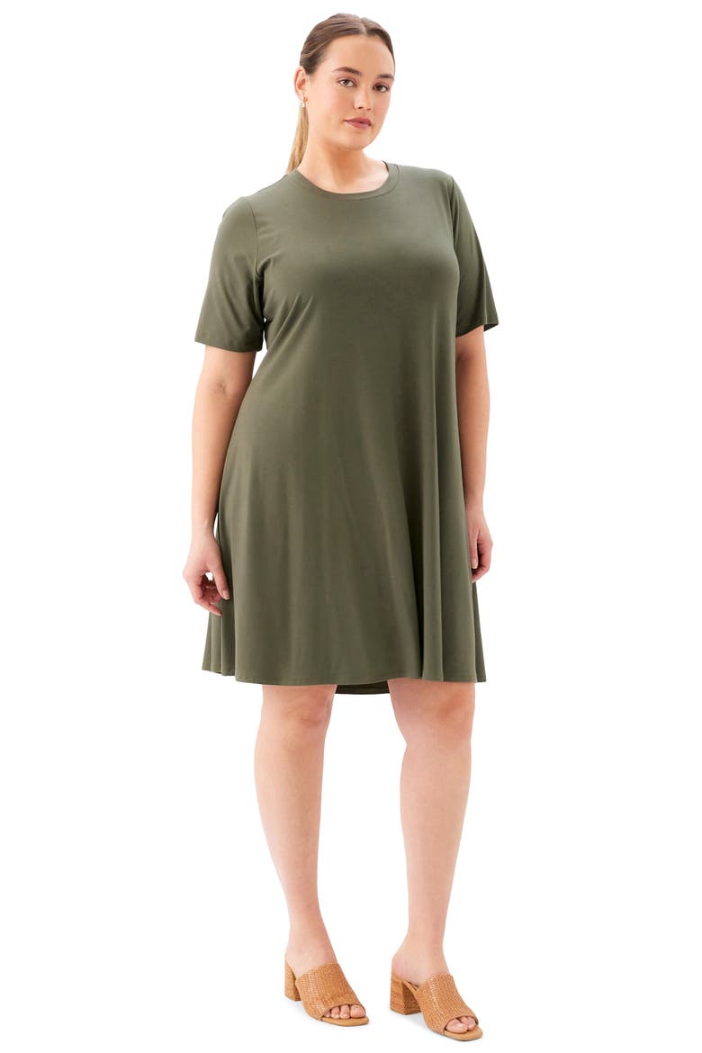 A-Line Jersey Minidress