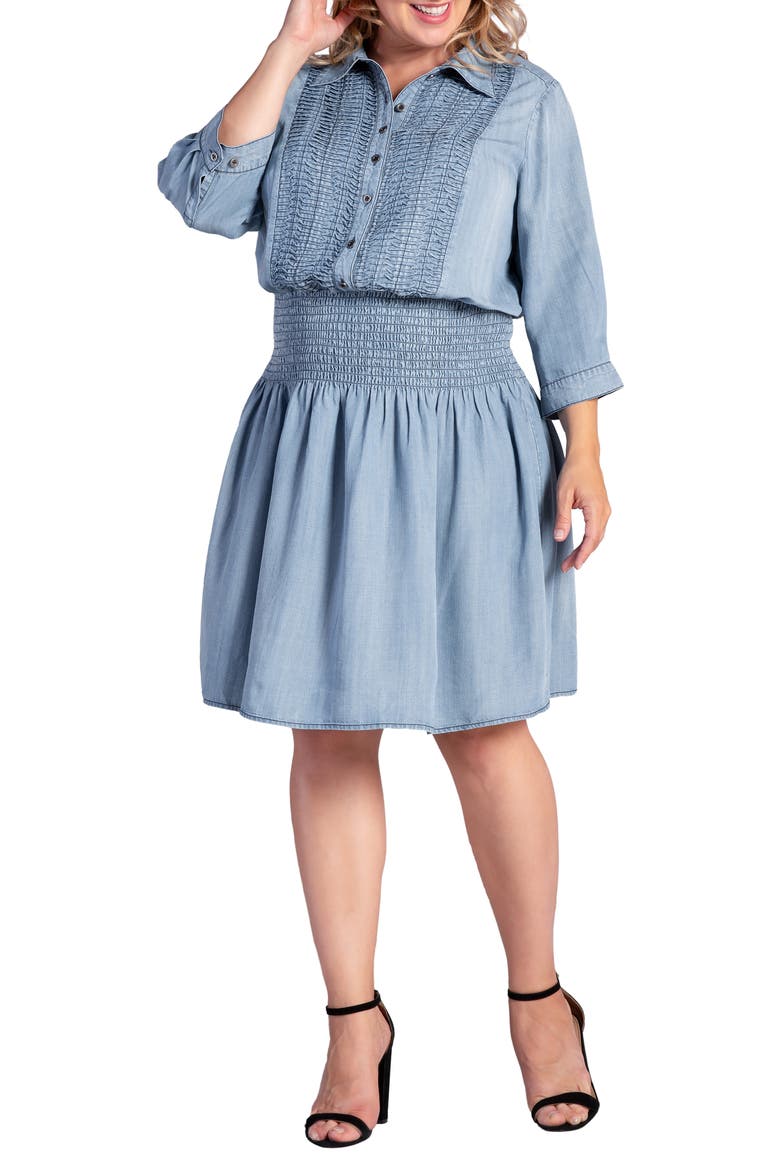 Felis Smocked Shirtdress