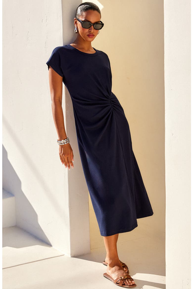 Aveline Side Twist Midi Dress