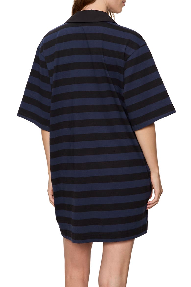 Stripe Organic Cotton Blend Minidress