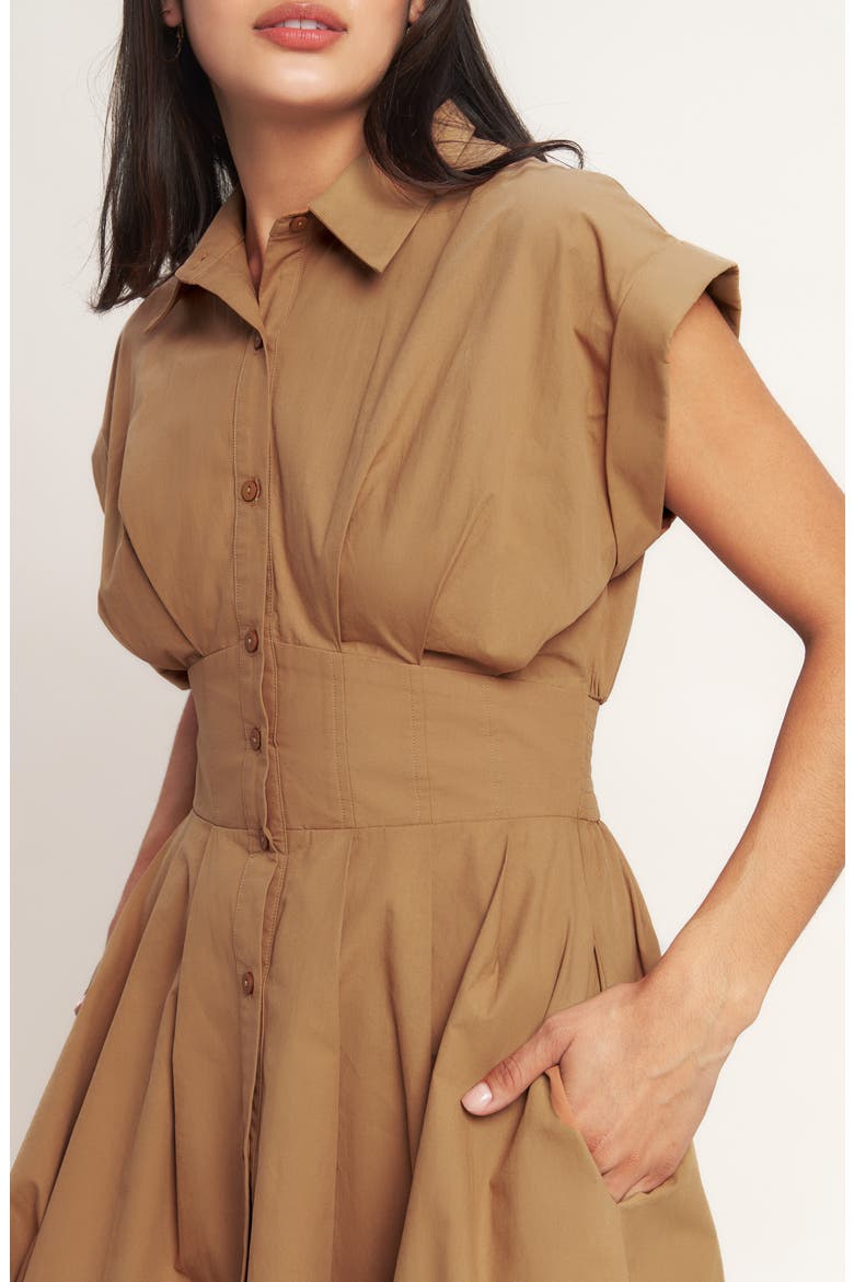 Corset Midi Fit & Flare Dress