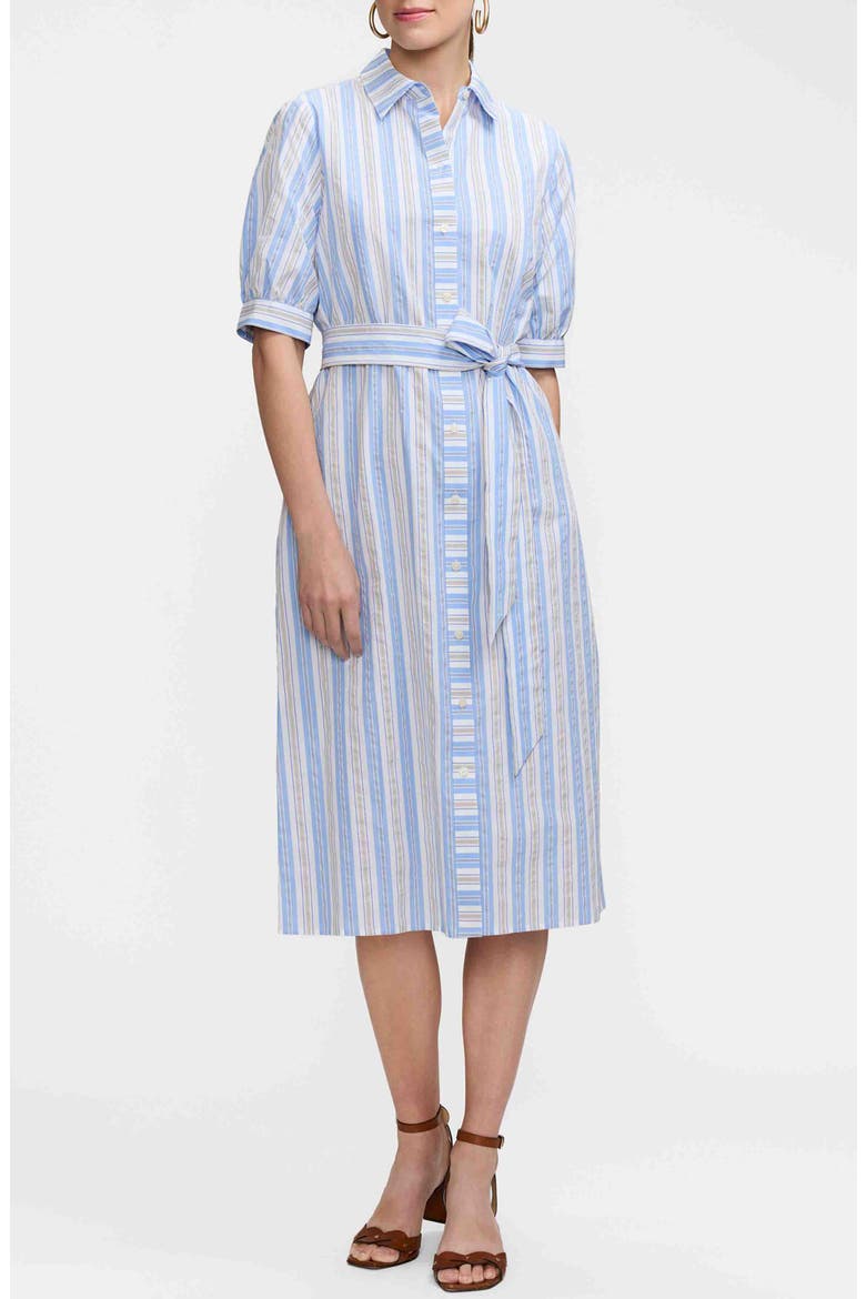 Esther Tie Waist Midi Shirtdress