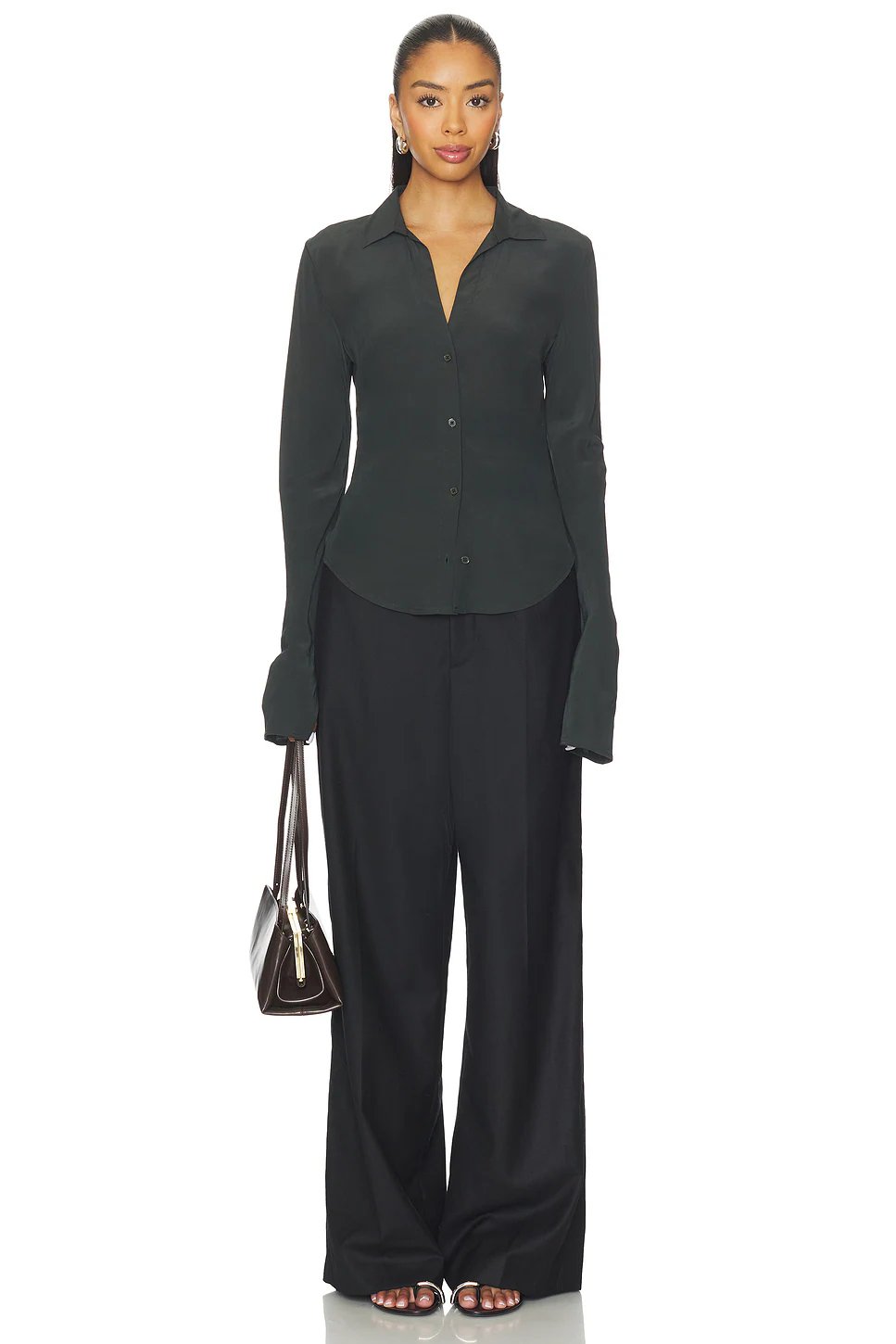 EAVES Saeunn Blouse in Caviar - Image 4