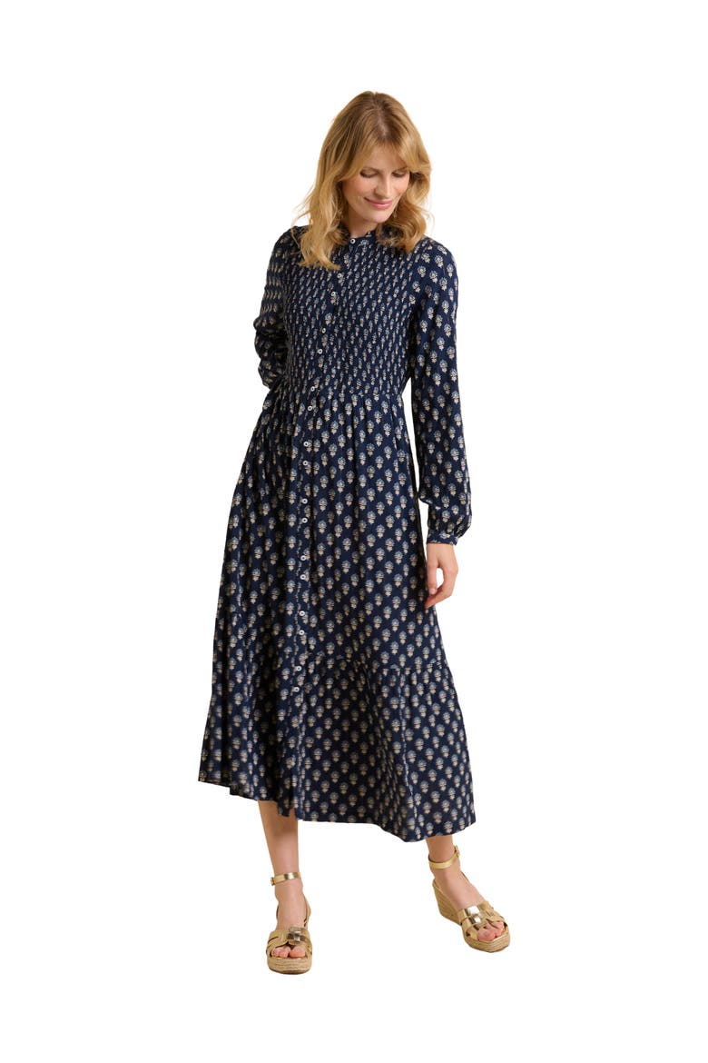 Lark Long Sleeve Button Midi Dress