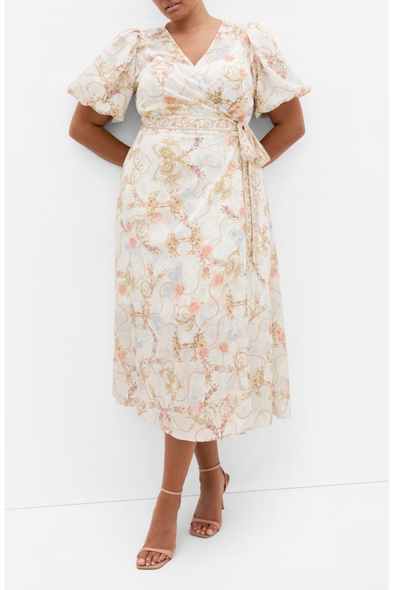 Anastasia Print Wrap Dress