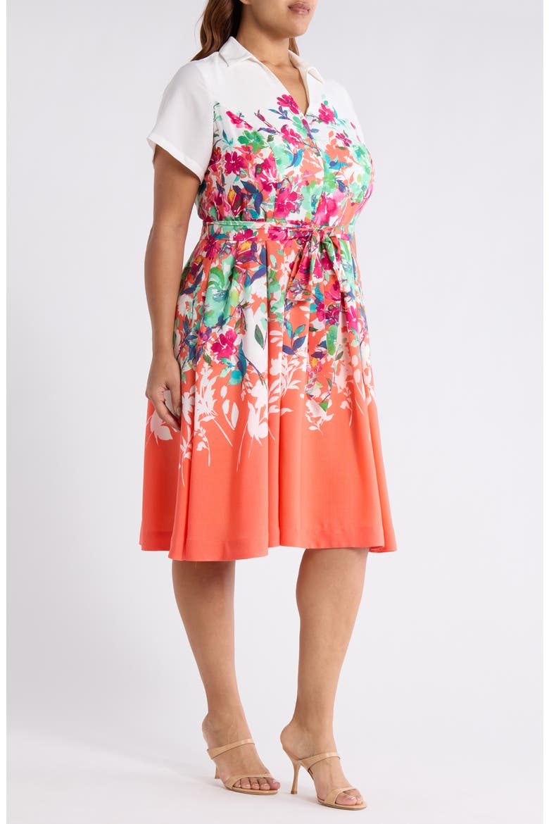Floral Print Shirtdress