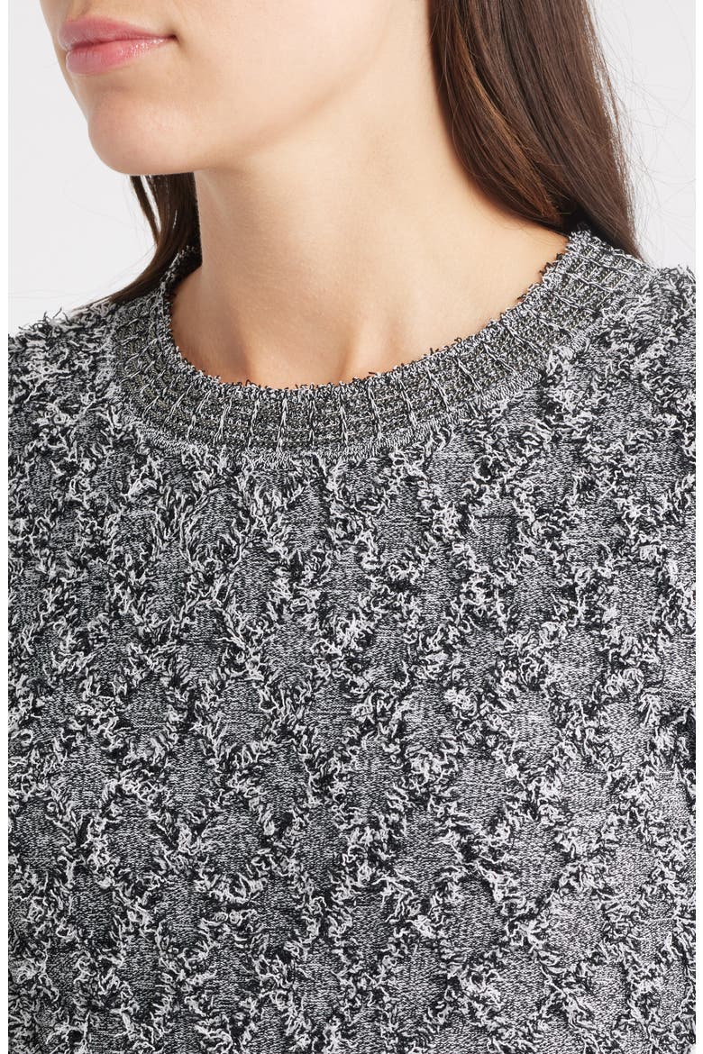 Apollo Fringe Long Sleeve Sweater Dress