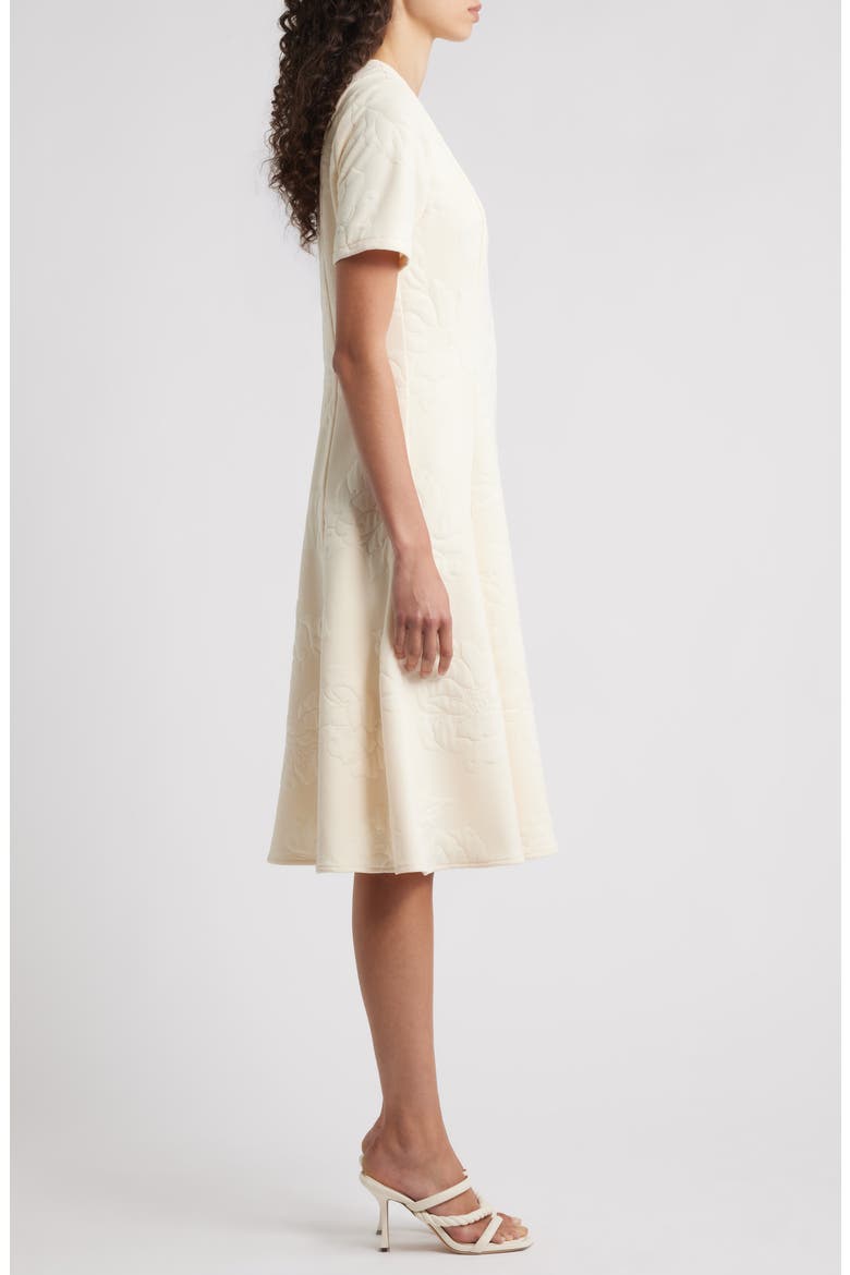 Floral Jacquard Fit & Flare Dress