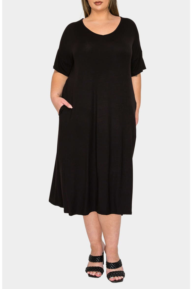Olivia Short Sleeve Midi Dress