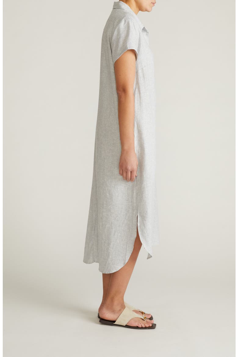 Dune Linen Blend Midi Shirtdress