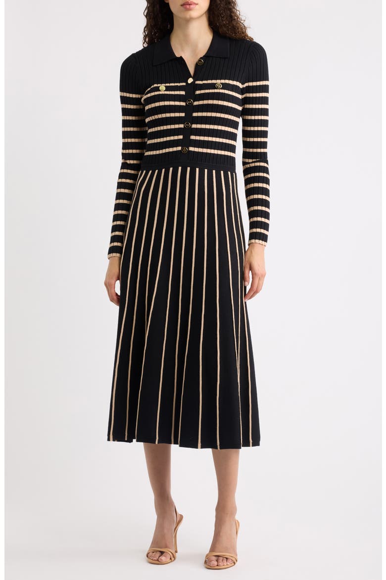 The Elodie Long Sleeve Rib Maxi Dress