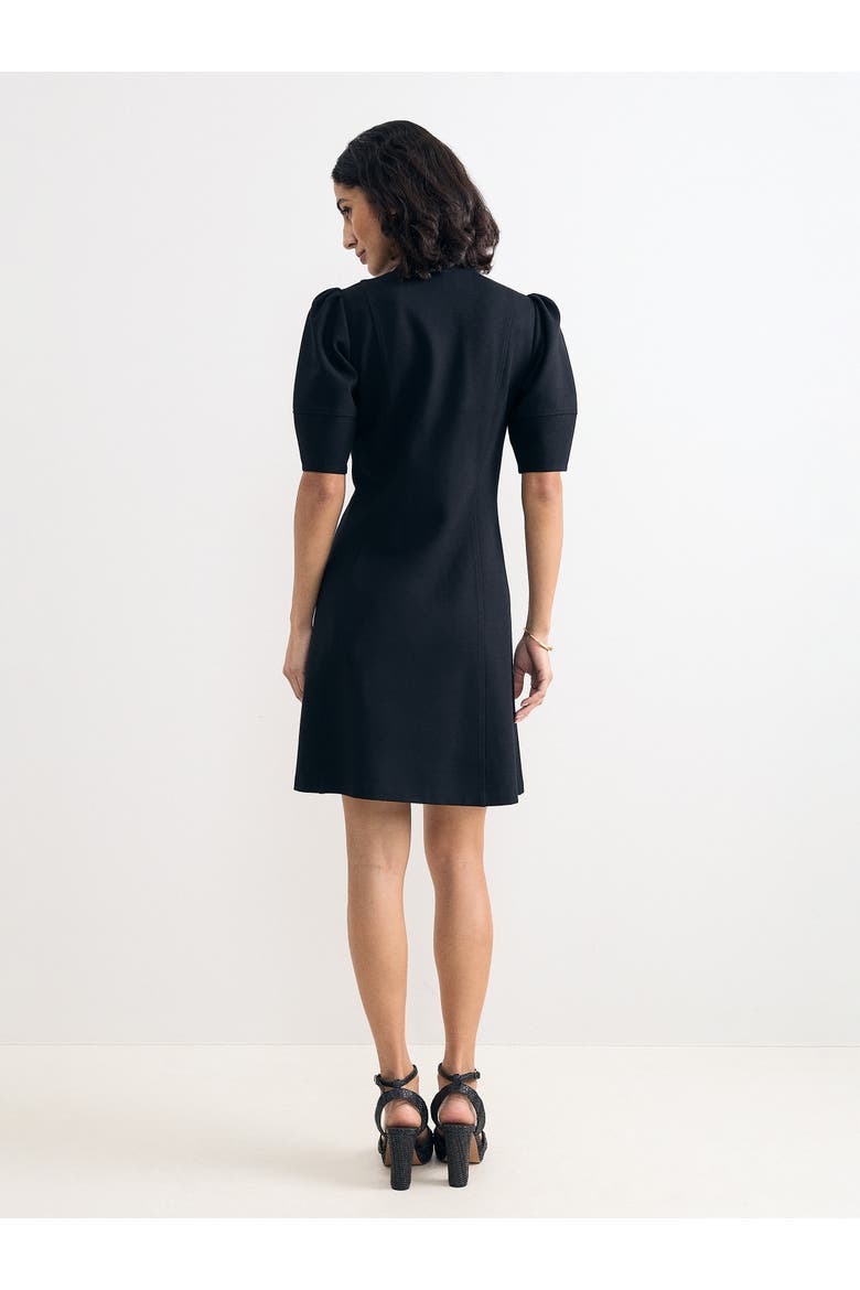 Alima Ponte Zip A-Line Dress