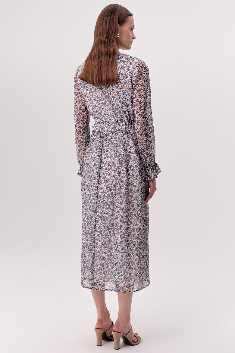 Katy Pleated Tie Waist V