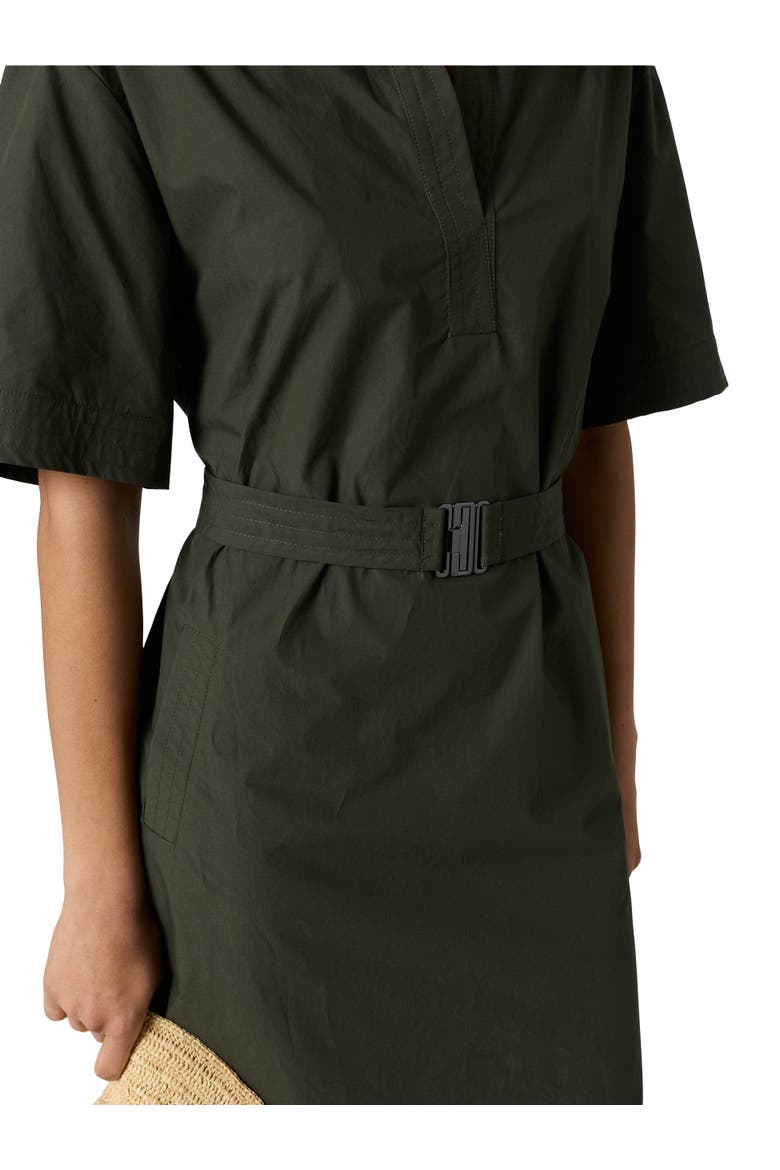 Rizlene Short Sleeve Belted Waist Dress