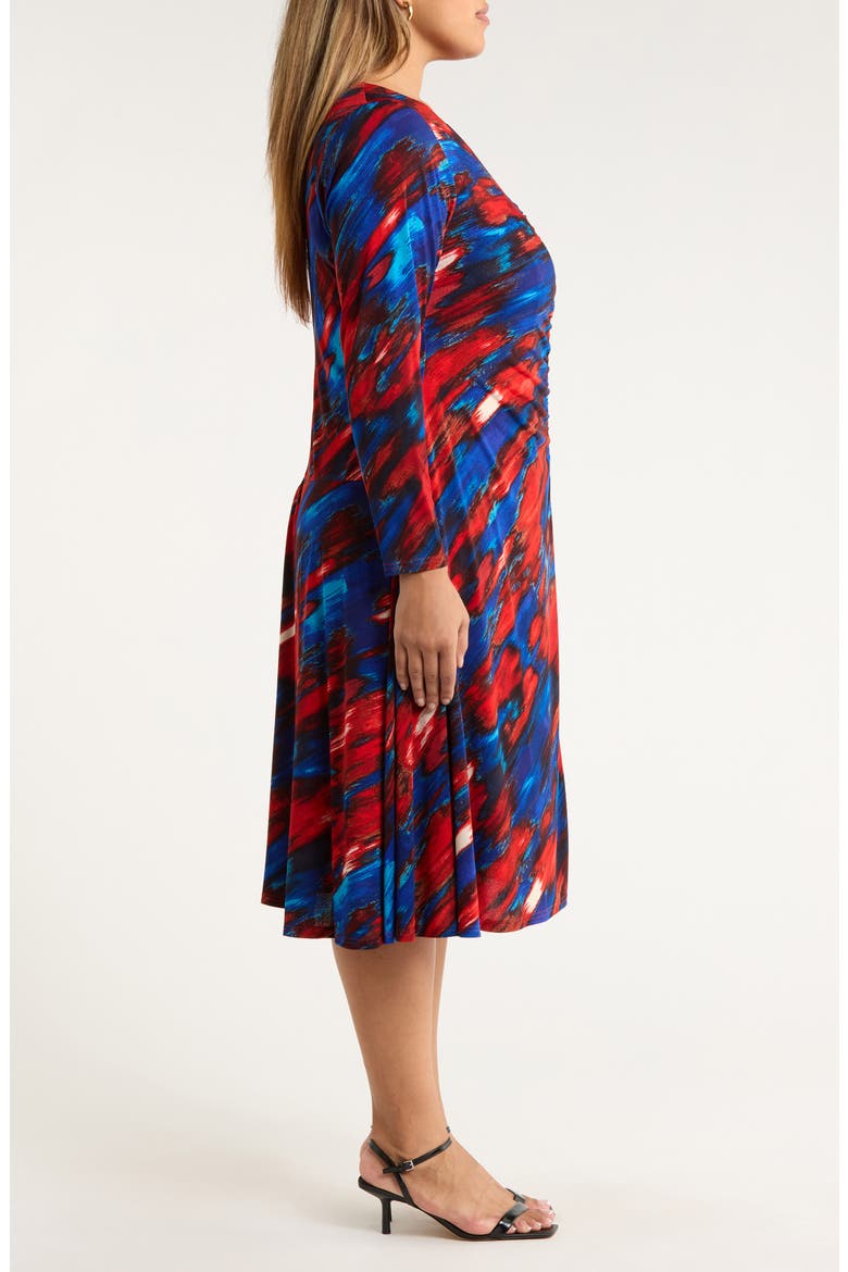 Ruched Long Sleeve Dress