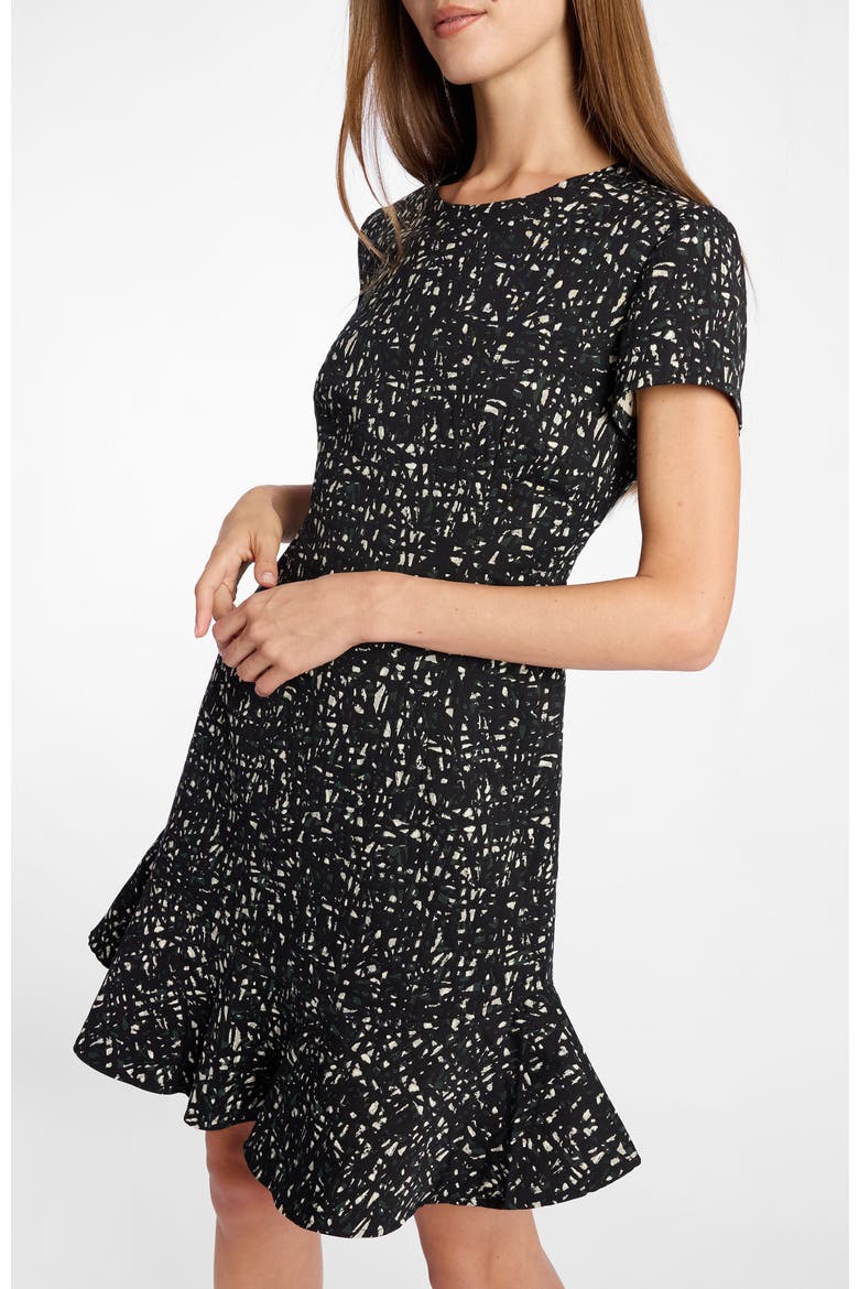 Moira A-Line Sheath Dress in Stretch Jacquard