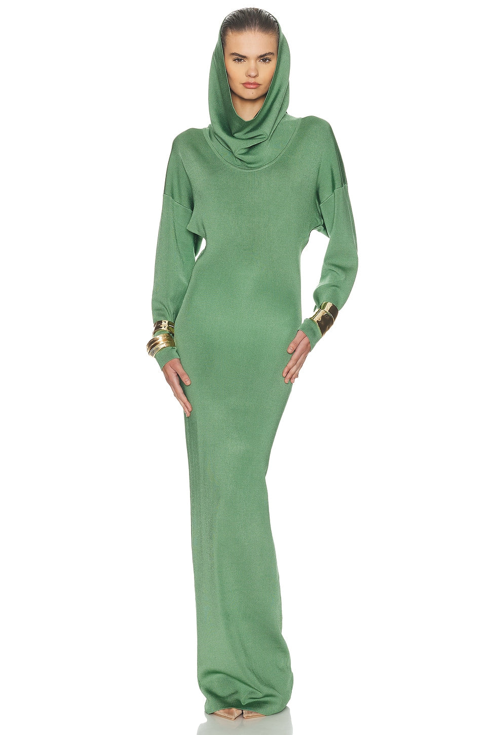 Emmalynn Cowl Shine Gown Helsa