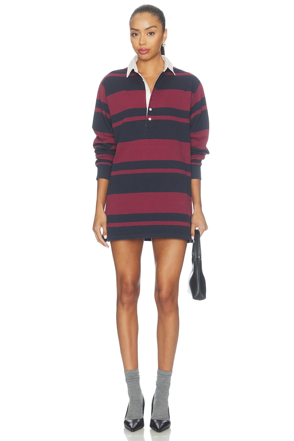 The Knit Rugby Mini Dress Good American