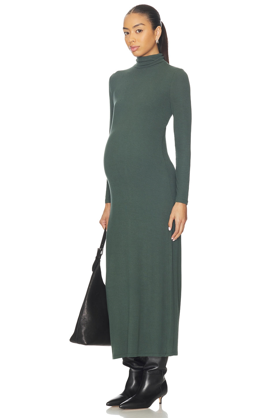 The Softest Rib Turtleneck Dress HATCH