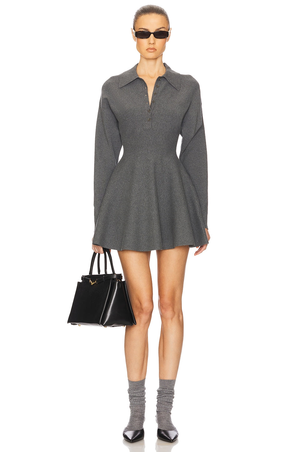 Saffron Mini Knit Dress Helsa