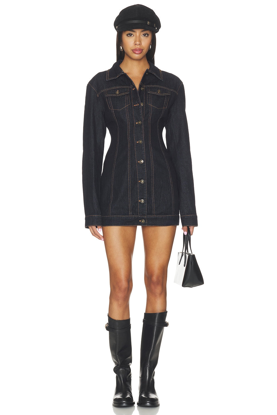 Rider Denim Mini Dress LIONESS
