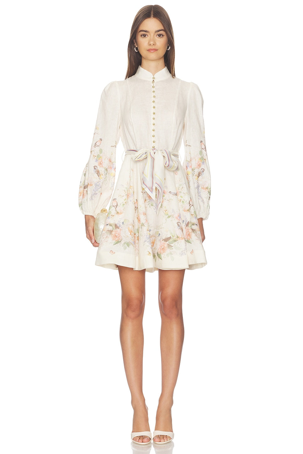 Valiant Button Mini Dress Zimmermann