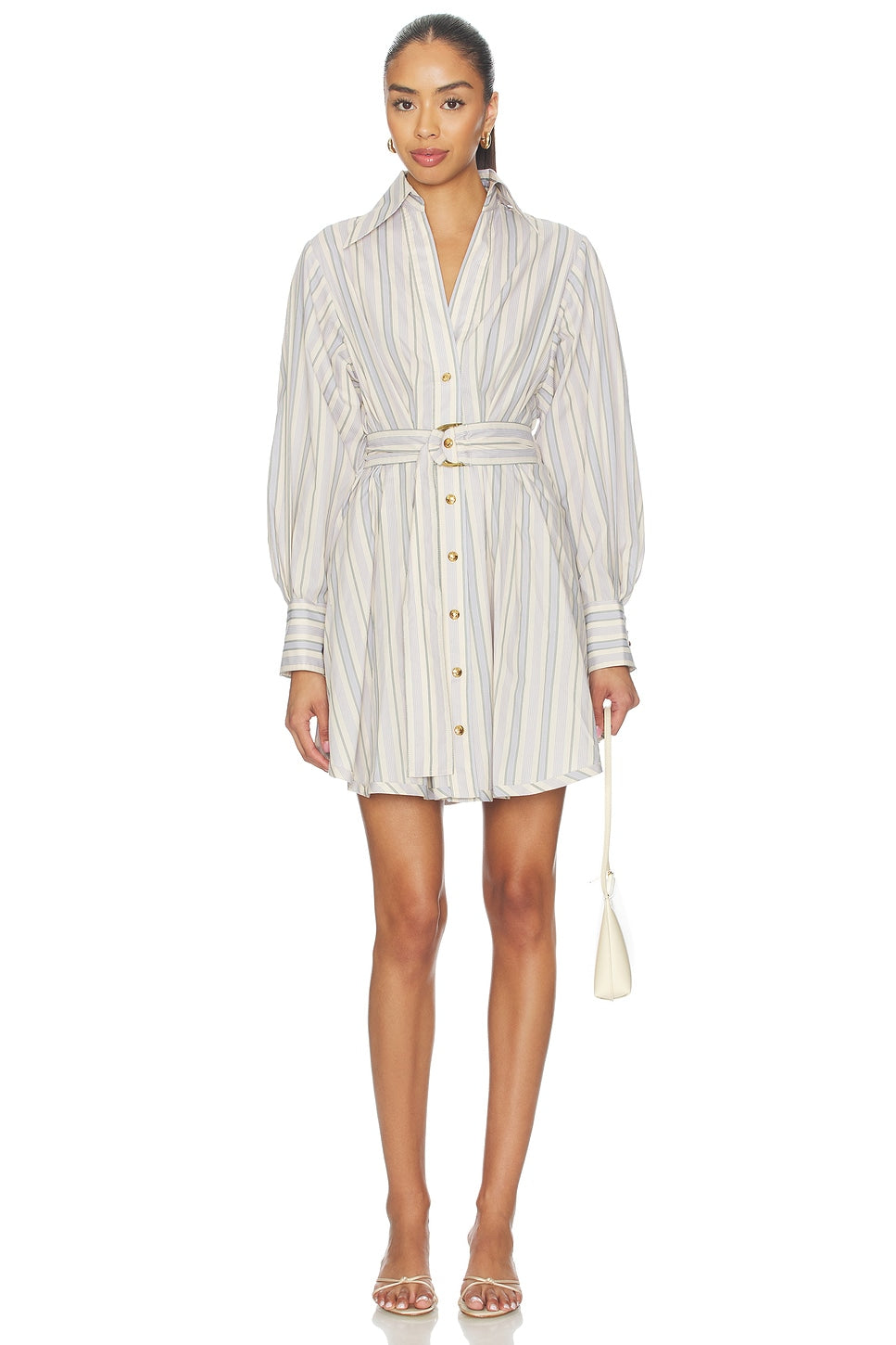 Stripe Tuck Mini Dress Zimmermann