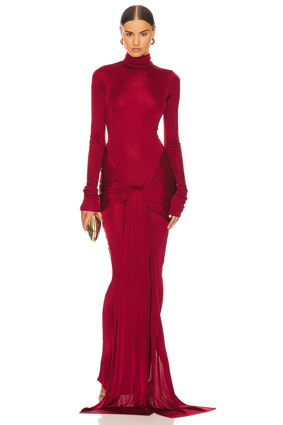 Slinky Jersey Sarong Maxi Dress is Sold Out