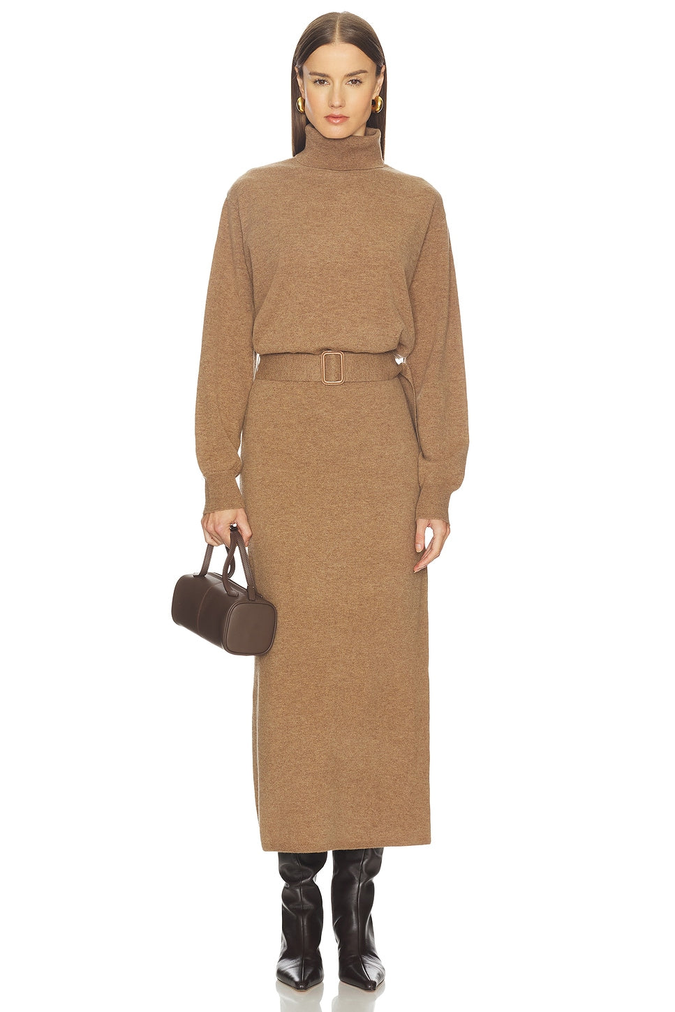 Leslia Belted Midi Dress L'Academie